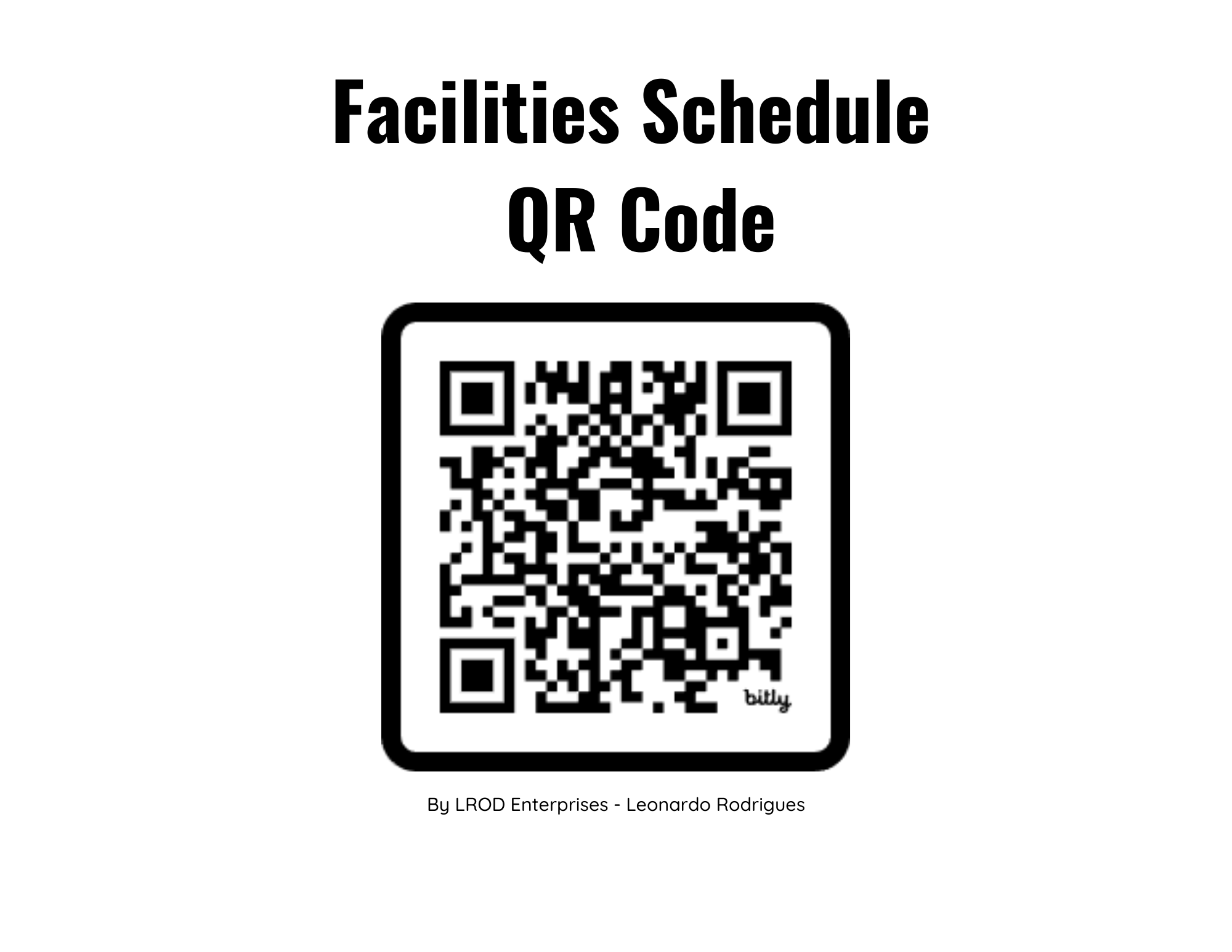 Facility Schedules Page - QR code for the prototype displaying the Nocatee Tennis Courts - Allows you to see which courts are taken or available in a easy format.